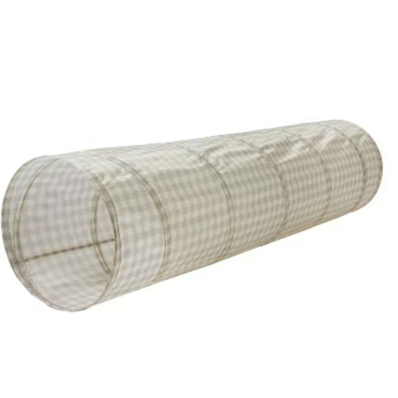 3 Sprouts Gray gingham Children's Play Tunnel - Picture 1 of 3